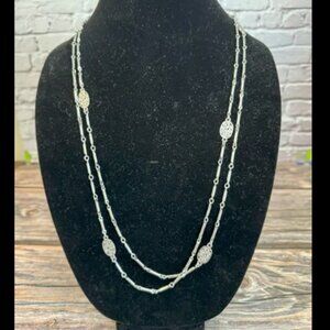 Vintage Monet Silver Tone Necklace ITM131